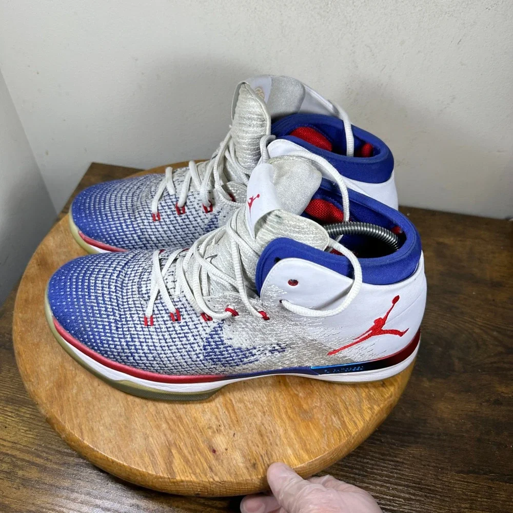 Jordan 31 USA Olympic 2016 White Blue Basketball Shoes 845037-107 Mens Size 11